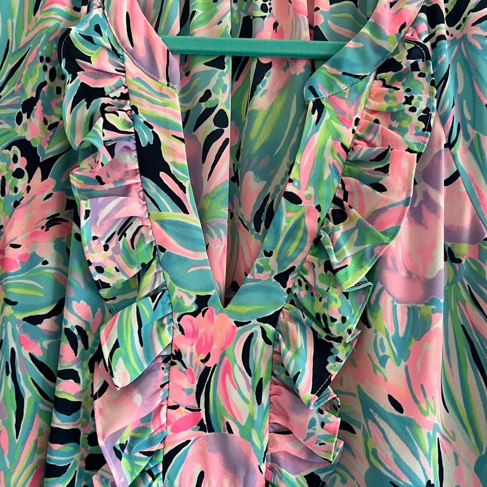 Lilly Pulitzer Multicolor Floral Blouse - Picture 5 of 5